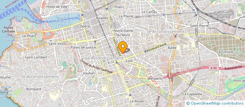 localisation de l'entreprise LA GOURMANDINE à MARSEILLE