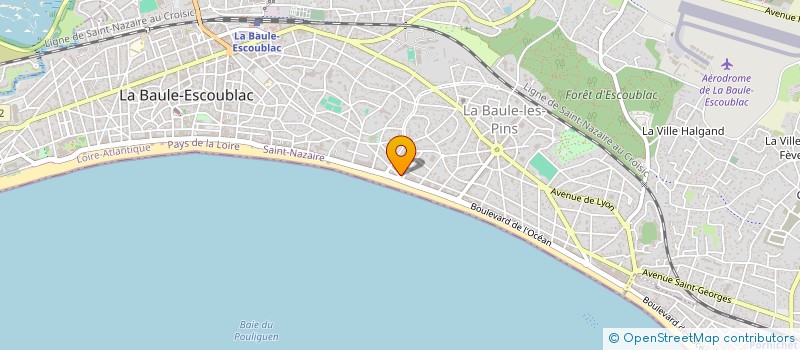 localisation de l'entreprise LA GOURMANDINE  LA BAULE-ESCOUBLAC