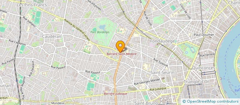 localisation de l'entreprise LA GOURMANDINE à BORDEAUX