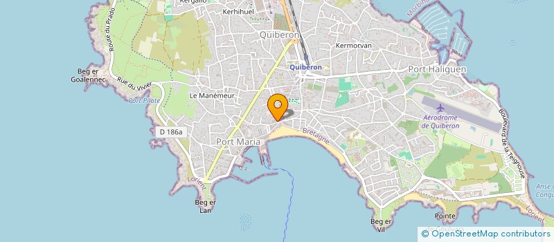localisation de l'entreprise LA GOURMANDINE à QUIBERON