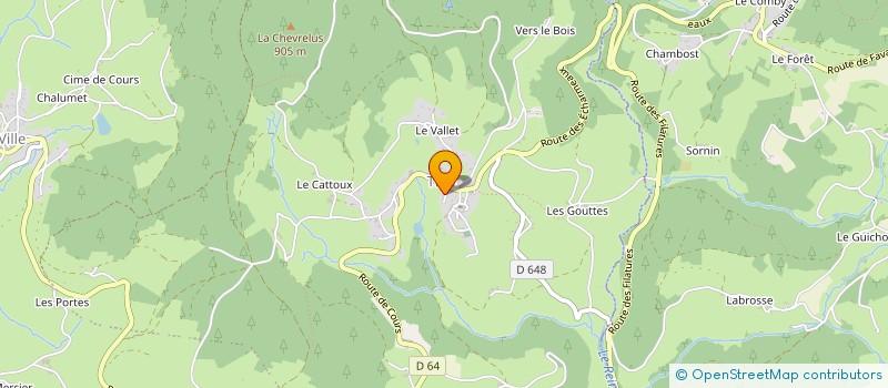 localisation de l'entreprise LA GOURMANDINE  RANCHAL