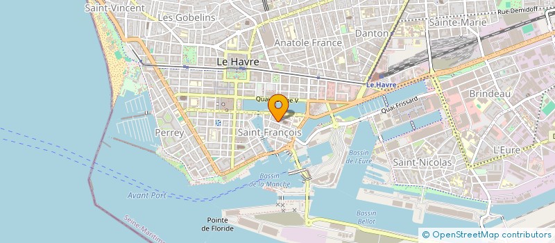 localisation de l'entreprise LA GOURMANDINE à LE HAVRE