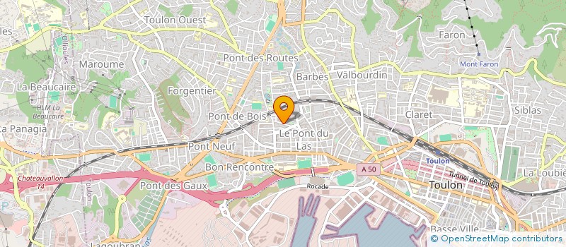 localisation de l'entreprise LA GOURMANDINE  TOULON