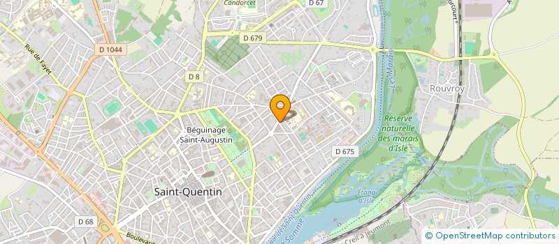 localisation de l'entreprise LA GOURMANDINE à SAINT-QUENTIN