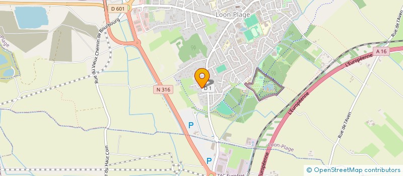 localisation de l'entreprise LA GOURMANDINE  LOON-PLAGE