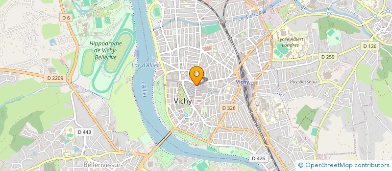 localisation de l'entreprise LA GOURMANDINE à VICHY