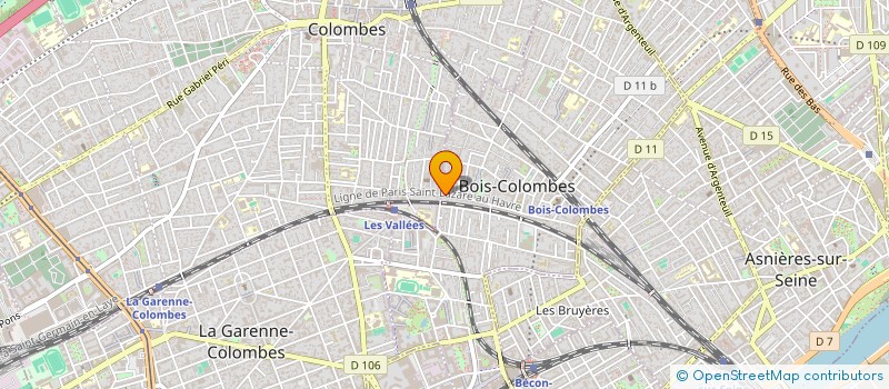 localisation de l'entreprise LA GOURMANDISE à BOIS-COLOMBES