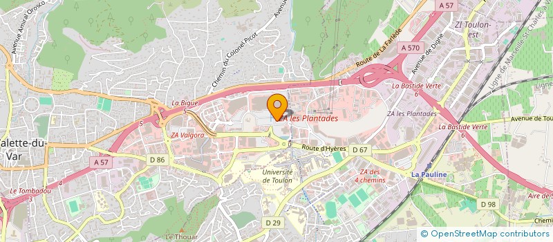 localisation de l'entreprise LA GOURMANDISE à LA VALETTE-DU-VAR