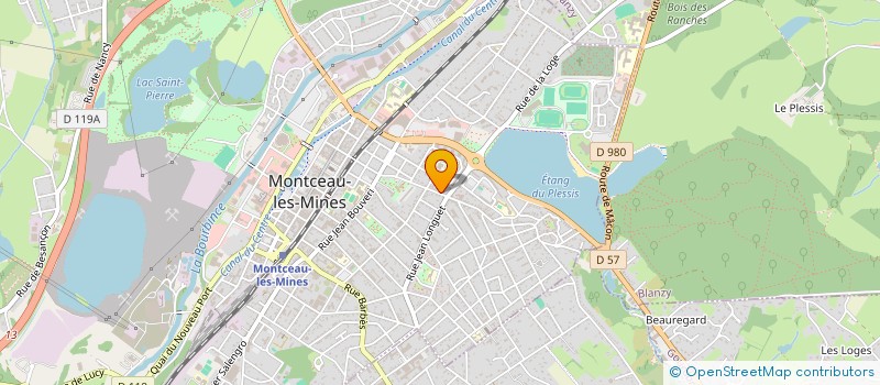 localisation de l'entreprise LA GOURMANDISE à MONTCEAU-LES-MINES