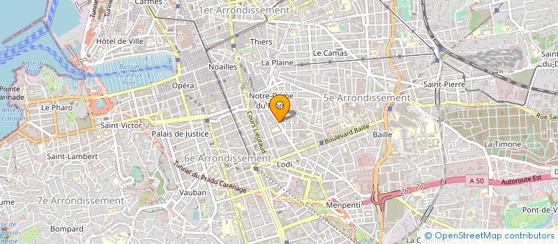 localisation de l'entreprise LA GOURMANDISE  MARSEILLE