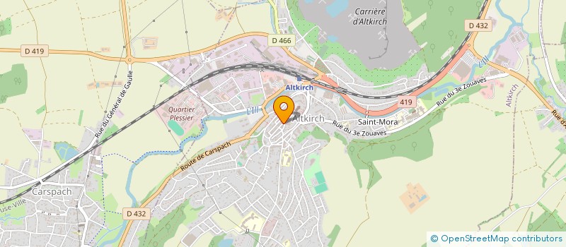 localisation de l'entreprise LA GOURMANDISE à ALTKIRCH