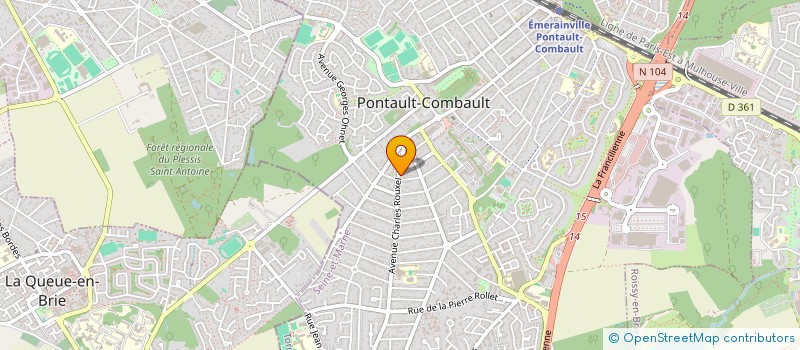 localisation de l'entreprise LA GOURMANDISE à PONTAULT-COMBAULT