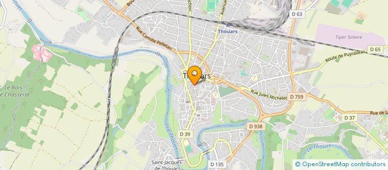 localisation de l'entreprise LA GOURMANDISE à THOUARS