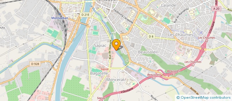 localisation de l'entreprise LA GOURMANDISE à MONTAUBAN