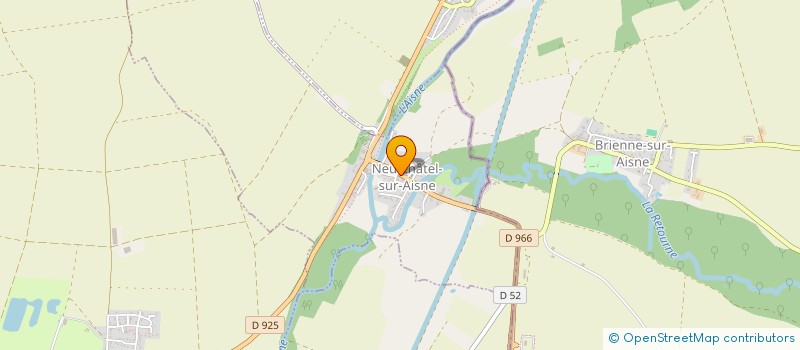 localisation de l'entreprise LA GOURMANDISE à NEUFCHATEL-SUR-AISNE