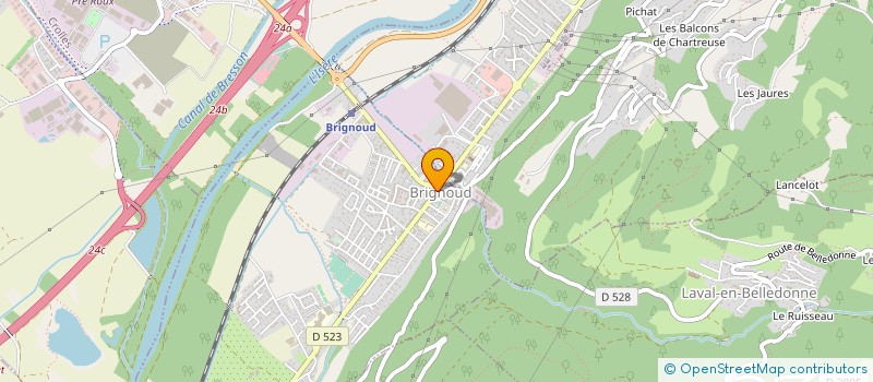 localisation de l'entreprise LA GOURMANDISE  VILLARD-BONNOT