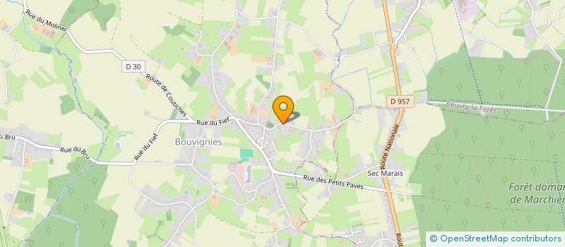 localisation de l'entreprise LA GOURMANDISE à BOUVIGNIES