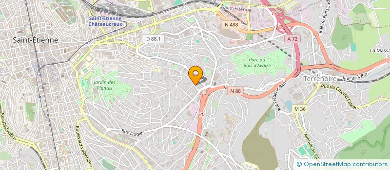 localisation de l'entreprise LA GOURMANDISE  SAINT-ETIENNE