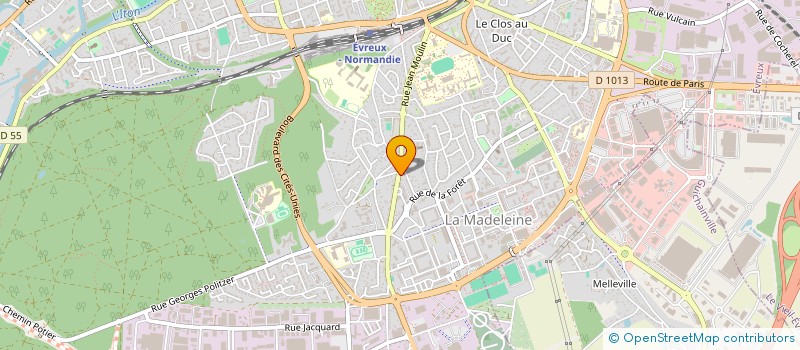 localisation de l'entreprise LA GOURMANDISE  EVREUX