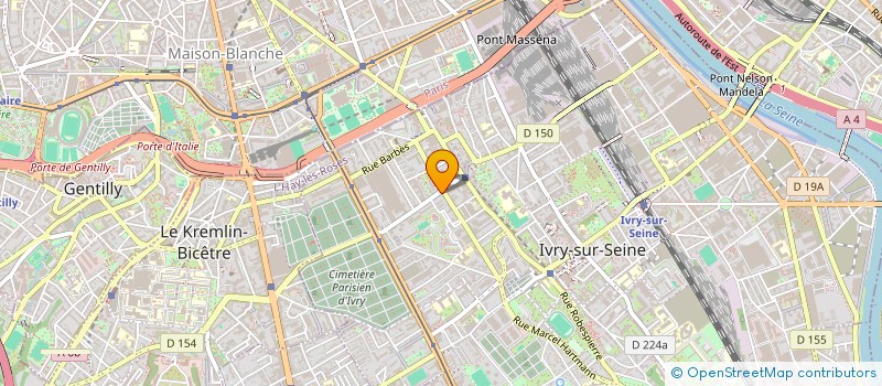 localisation de l'entreprise LA GOURMANDISE  IVRY-SUR-SEINE