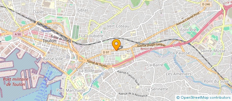 localisation de l'entreprise LA GOURMANDISE à TOULON