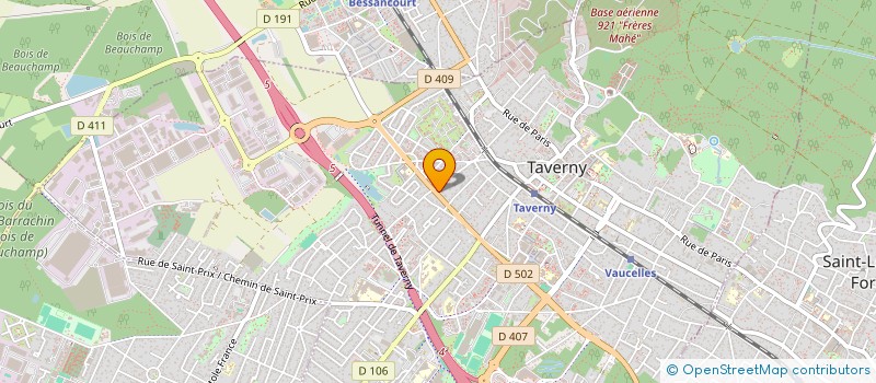 localisation de l'entreprise LA GOURMANDISE  TAVERNY