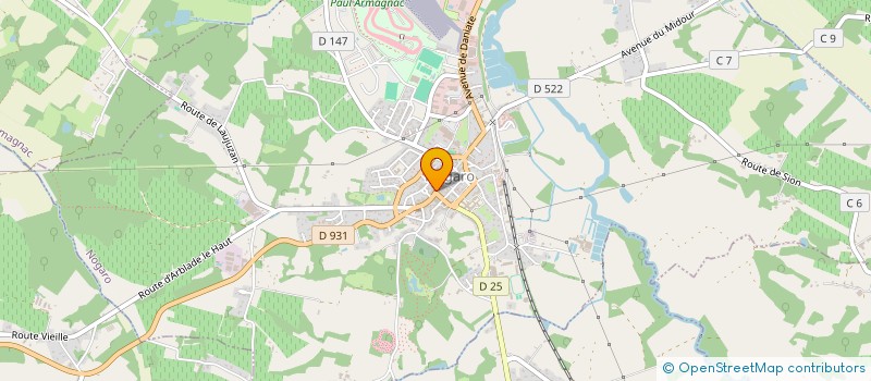 localisation de l'entreprise LA GOURMANDISE DE CHARLOTTE  NOGARO