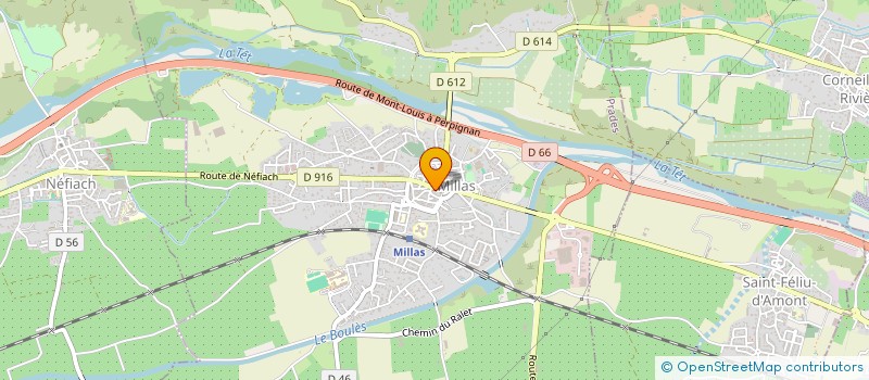 localisation de l'entreprise LA GOURMANDISE DE MILLAS  MILLAS