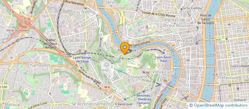 localisation de l'entreprise LA GOUTTE CLAIRE  LYON