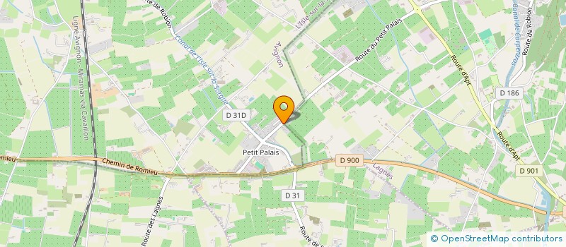 localisation de l'entreprise LA GOUTTE D'EAU  L'ISLE-SUR-LA-SORGUE