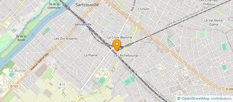 localisation de l'entreprise LA GOUTTE D'EAU à SARTROUVILLE