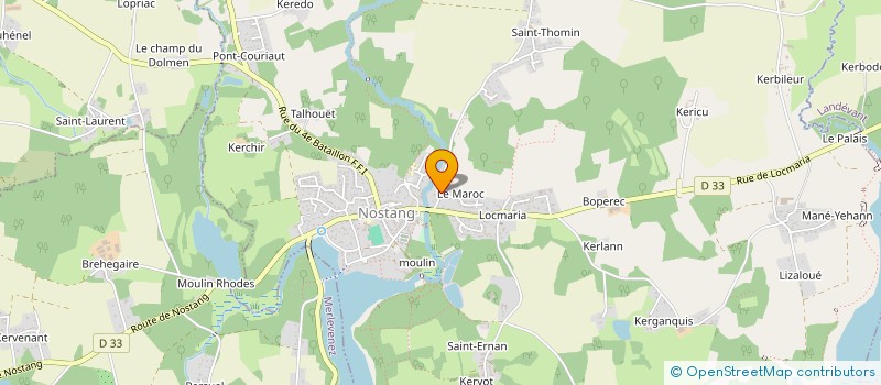 localisation de l'entreprise LA GOUTTE D'EAU CELTE  NOSTANG