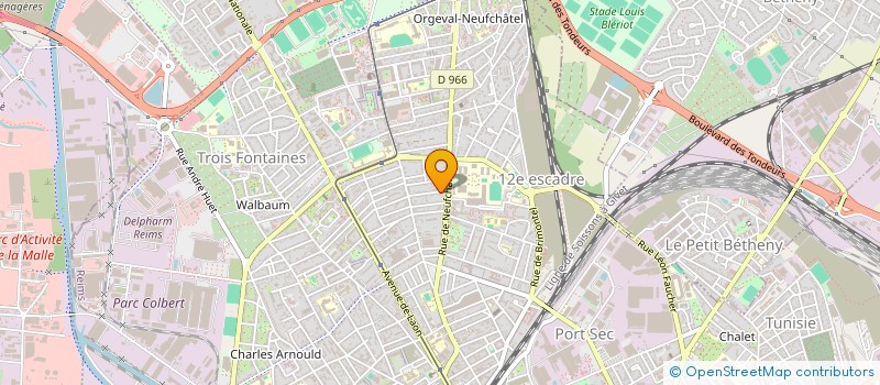 localisation de l'entreprise LA GOUTTE D'EAU SUR LE GATEAU  REIMS