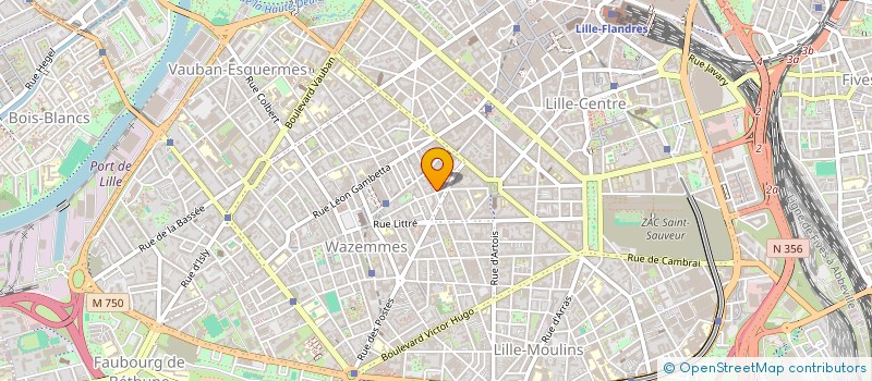 localisation de l'entreprise LA GOUTTE D'OR  LILLE