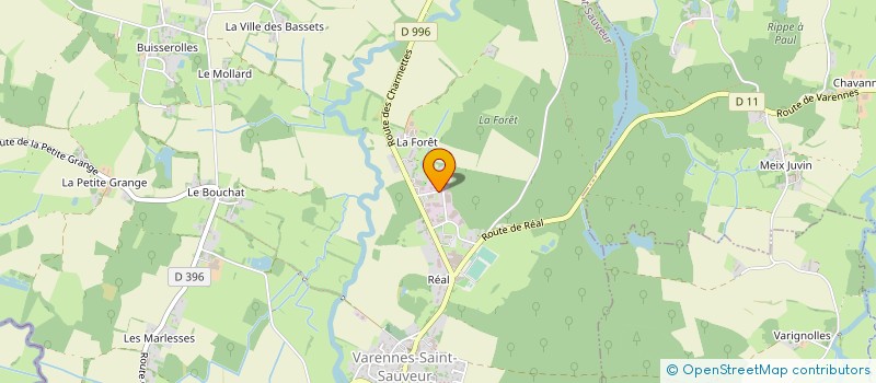 localisation de l'entreprise LA GOUTTE D'OR DU PLATEAU à VARENNES-SAINT-SAUVEUR