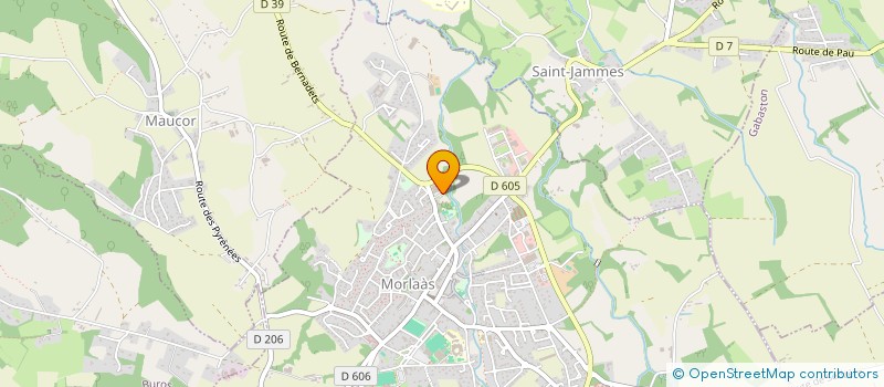 localisation de l'entreprise LA GOUTTERE  MORLAAS