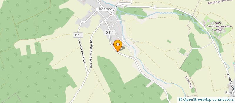 localisation de l'entreprise LA GOUTTIERE  CHENNEGY