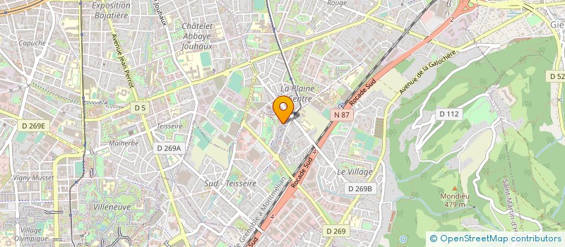 localisation de l'entreprise LA GRABOTTE  SAINT MARTIN D'HERES