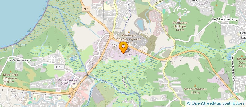 localisation de l'entreprise LA GRACE  CAYENNE