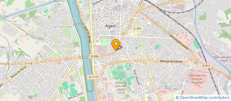 localisation de l'entreprise LA GRACE  AGEN