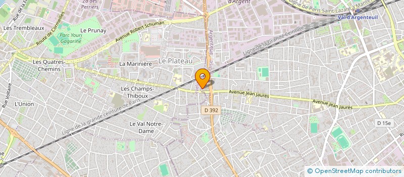 localisation de l'entreprise LA GRACE  ARGENTEUIL