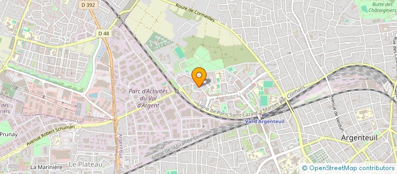 localisation de l'entreprise LA GRACE DE DIEU EUROPE  ARGENTEUIL