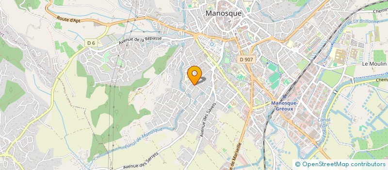 localisation de l'entreprise LA GRACE DIVINE  MANOSQUE