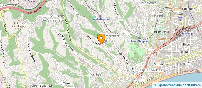 localisation de l'entreprise LA GRACIEUSE à NICE