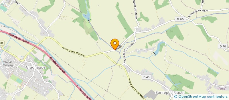 localisation de l'entreprise LA GRAGNAGUETTE  GRAGNAGUE