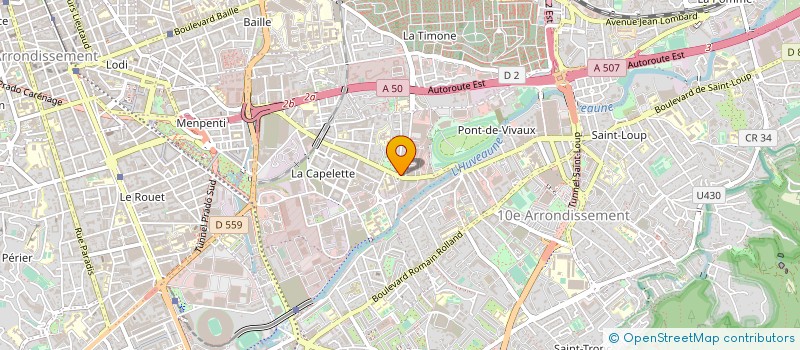 localisation de l'entreprise LA GRAILLE  MARSEILLE