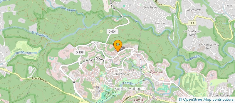 localisation de l'entreprise LA GRAILLE  VALBONNE