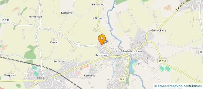 localisation de l'entreprise LA GRAINE  CHATELAUDREN-PLOUAGAT