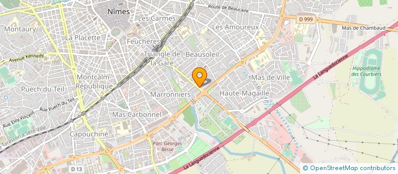 localisation de l'entreprise LA GRAINE D'OR  NIMES