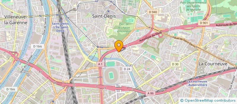 localisation de l'entreprise LA GRAINE D'OR à SAINT-DENIS
